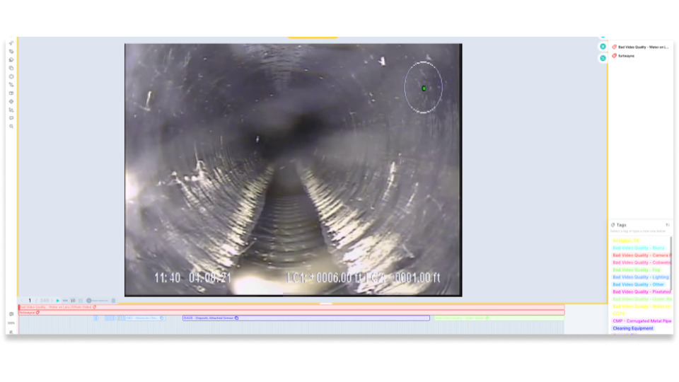 Images being annotated for vision model training