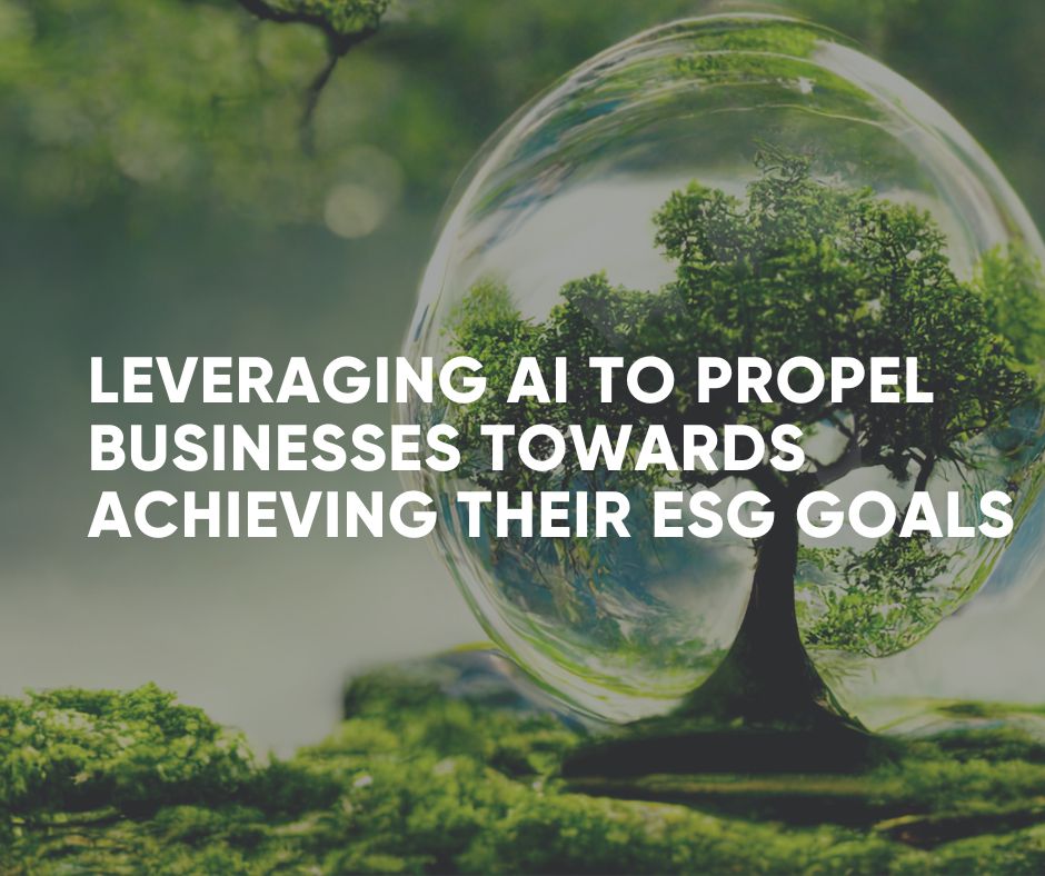 Can AI Save the Planet? Reaching ESG goals with Artificial Intelligence