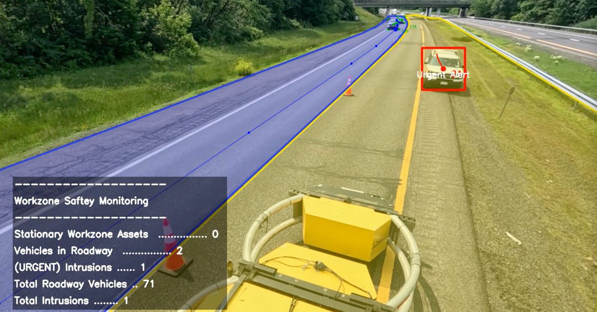 Work Zone Safety Monitoring with Vision AI