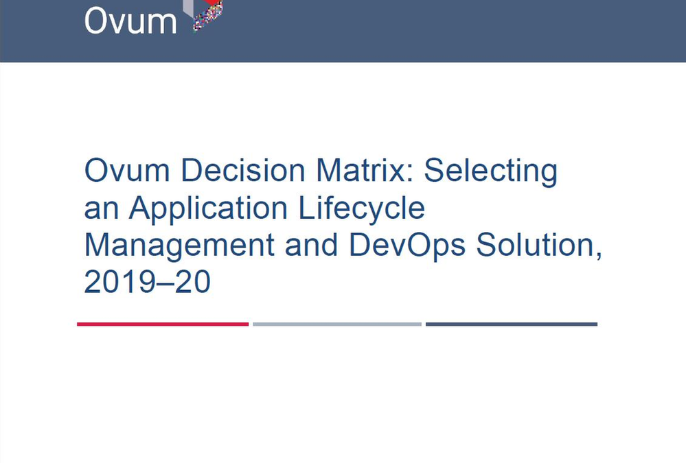 Why Ovum Rates IBM Engineering Lifecycle Management (ELM) an ALM Market Leader